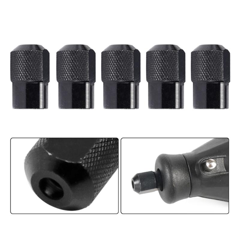 5Pcs/set Mini Drill Chuck for Dremel Accessories Rotary Tools Chuck Nut Power Tool Nuts M8x0.75mm Abrasive Tools