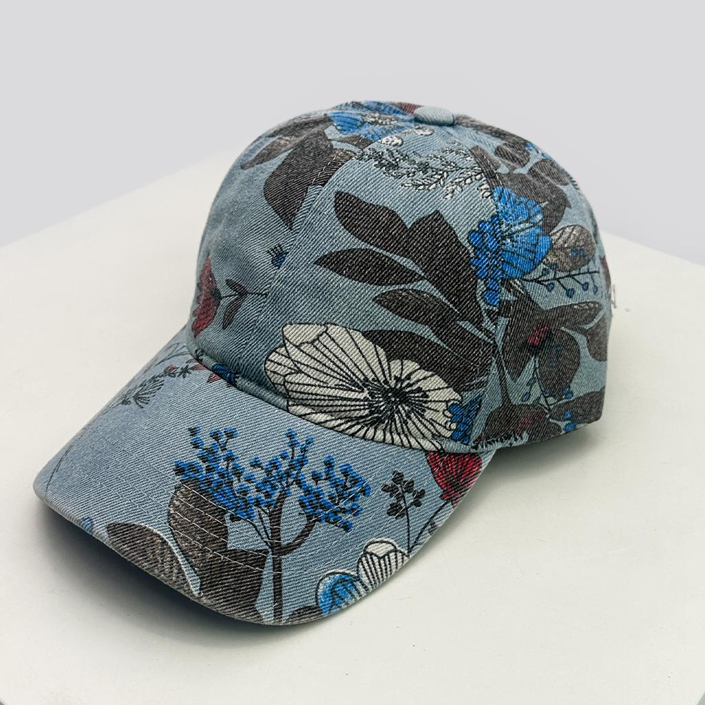 Baseball Plants And Flowers Printed School Old Vintage Women New Brand Latest Fresh Caps Peaked Hats Sunshade Casual Versatile Elegant Outdoor