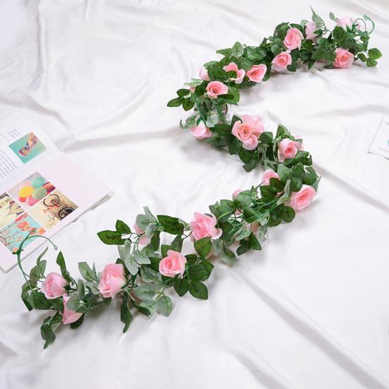 220 см искусственный цветок роза виноградная лоза висячая гирлянда вечерние украшения для дома и свадьбы