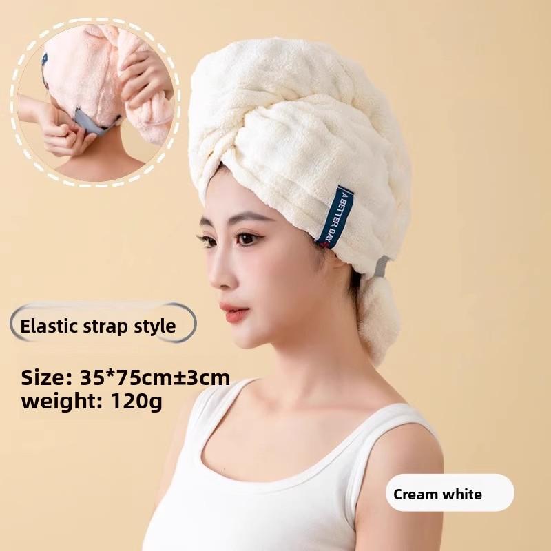 Шапочка для сушки волос после купания с водонепроницаемой функцией. Супер Быстрое Высыхание. Толстый и большого размера. Из кораллового флиса. Милый дизайн.