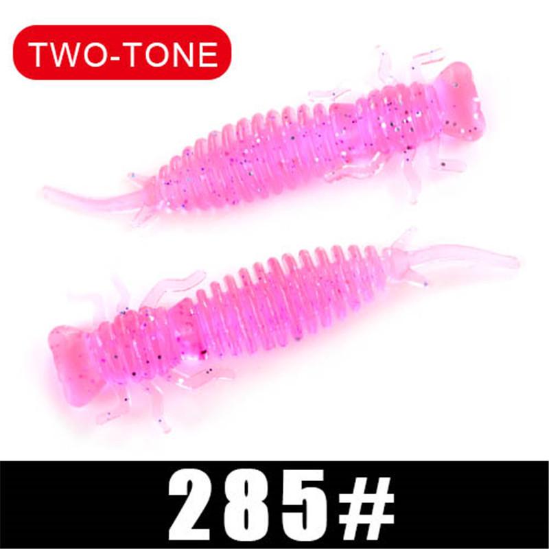 Мягкие приманки FISH KING Larva, 50 мм, 76 мм, 89 мм, искусственная приманка, рыболовная червь, силиконовая приманка для окуня, щуки, приманка для отсадки карпа, пластиковые приманки