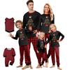 Print Cute Family Set Pajamas, Home Clothes, Family Set Long Sleeve Top Pants Set
