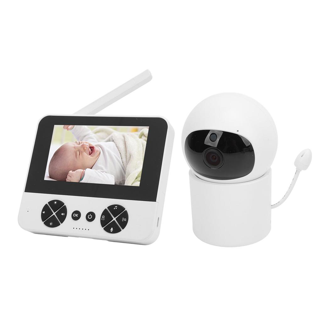 Детская камера с экраном 4,3 дюйма, двухсторонней связью, управлением через приложение, обнаружением звука дыхания, детской камерой