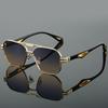 Vintage Square Sunglasses Men New Classic Double Bridge Gradient Shades Trendy Retro Brand Designer Outdoor Sun Glasses