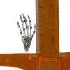 Antique Silver Metal Charms Pendants 30 Pcs Halloween Skeleton Hand Pendants  For Earrings