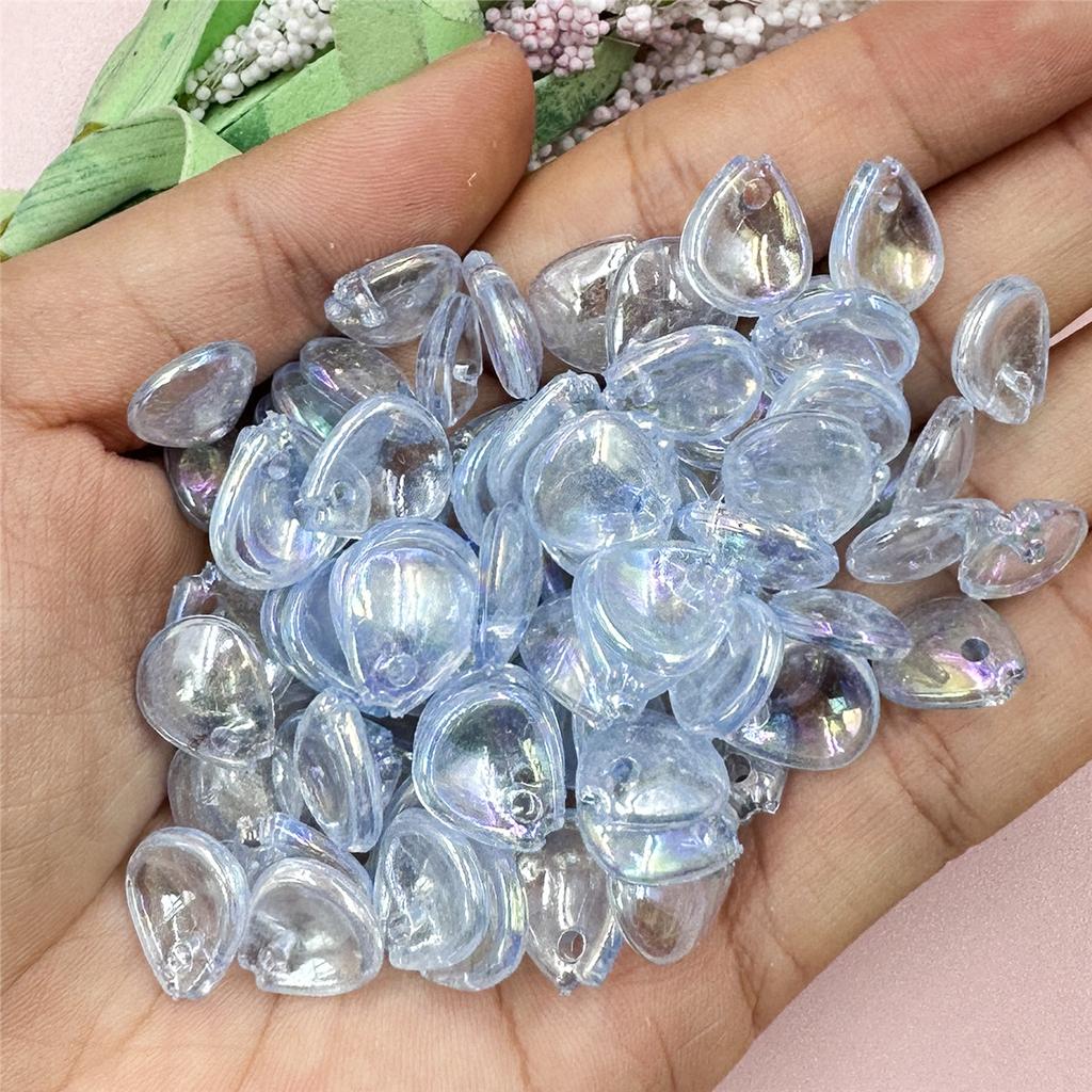 High Quality Creative Accessories 100pcs Acrylic DIY Bouquet Petal Loose Beads Fashion Necklace Bracelet Beading Material 10.8*12.4mm