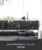 Yamazaki Kitchen Отдельностоящая стальная панель Горизонтальная модель, Черный, Прибл.. Ш84 x Г14 x В21см, Башенное хранение, Легкая установка, 5127