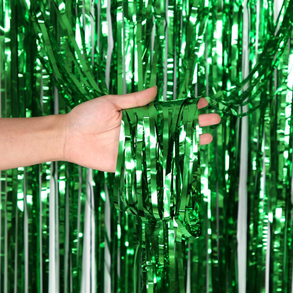 Универсальный 4-метровый мерцающий дождевой занавес для праздничных фонов и декора мероприятий