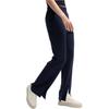 Fila Однотонные удобные расклешенные брюки с высокой посадкой, женские, повседневные, темно-синие F11W439604F-DB