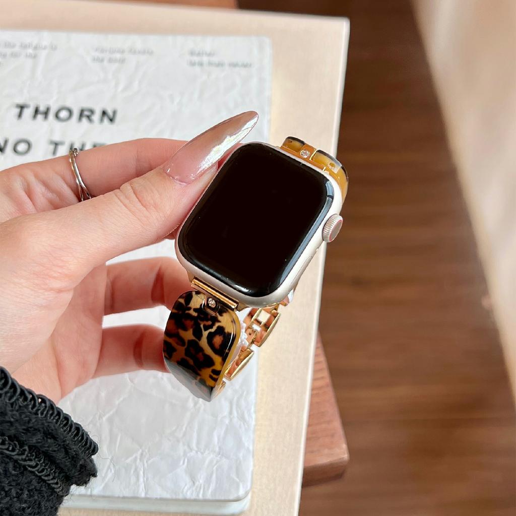 Ремешок для Apple Watch Series 10 Ultra 9 8 7 SE 6 5 4 3 2 1 46 мм 49 мм 45 мм 44 мм 42 мм, украшенный стразами, из смолы и металла.