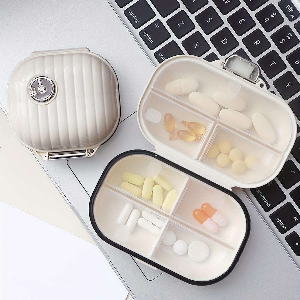 Portable Seven-Day Pill Box Organizer - Compact Travel Storage with 7 Grid Sub-Packaging, Sealed and Easy-to-Use Design for Medication Management