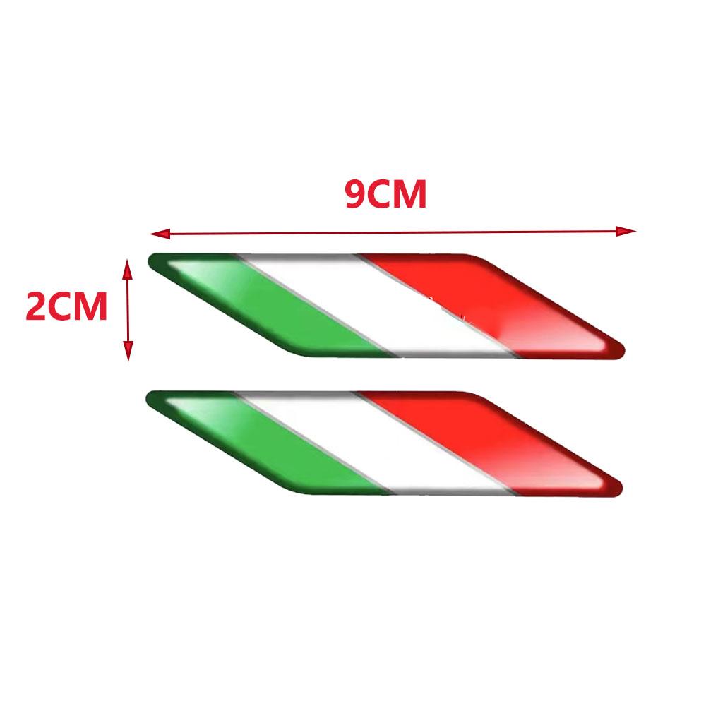 AAWB1 AAPR1 Italy Flag Sticker 3D Emblem Badge Decoration Car Accessories Italian compatible compatible for Motobike Car Bike Truck