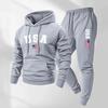 Новый повседневный свитер с принтом флага США, костюм с капюшоном, осенне-зимний спортивный, европейский и американский тренд, мужские и женские спортивные штаны
