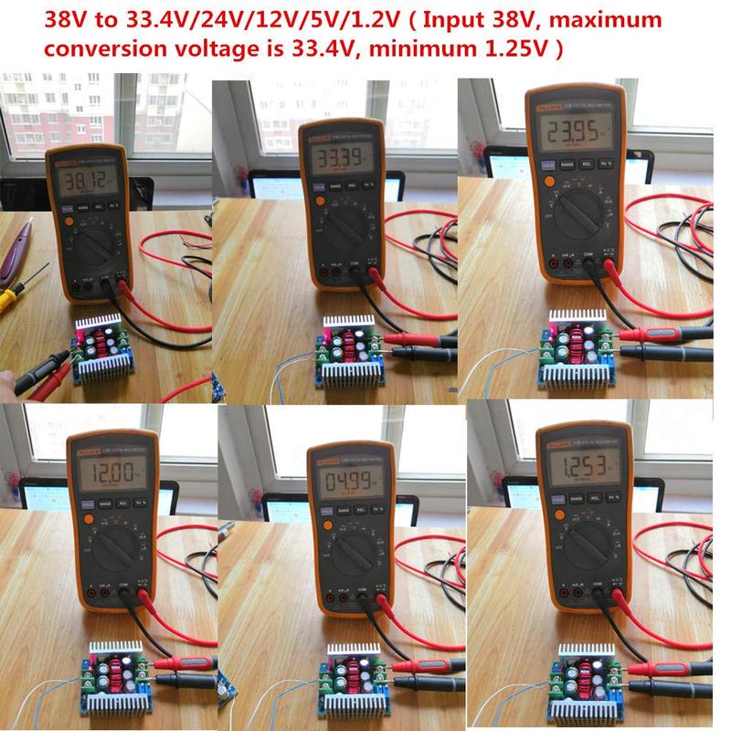 20A 300W CC CV понижающий модуль регулируемый DC 6-40V до 1.2-36V регулятор напряжения понижающий преобразователь постоянный ток источник питания