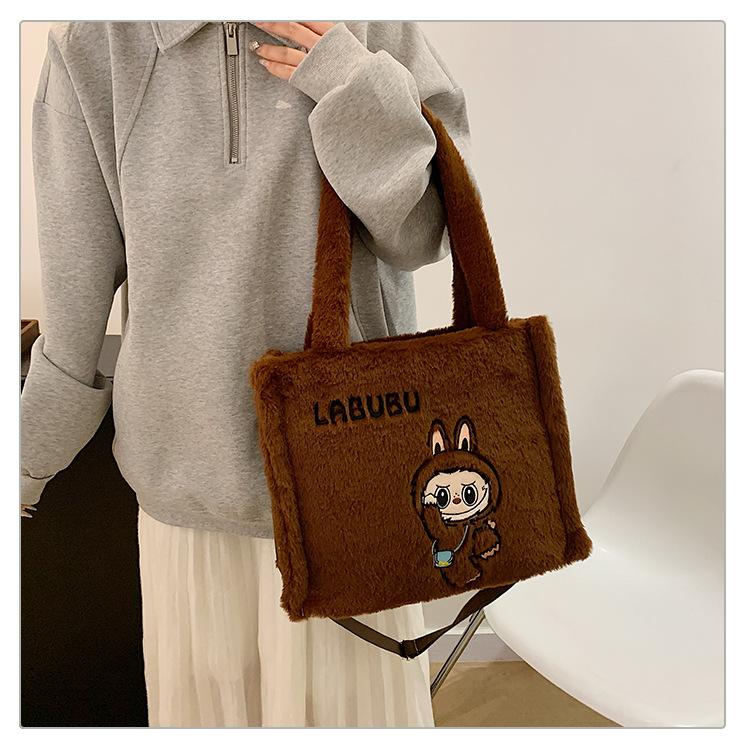Плюшевая сумка через плечо Labubu для женщин, косметичка, милая сумка-инс, подарок на день рождения CLE