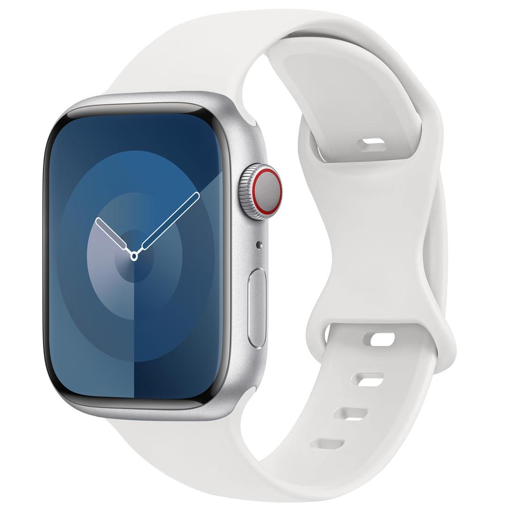 Силиконовый ремешок для apple watch band 44мм 45мм 49мм 41мм 38мм 42мм спортивный correa браслет iwatch series 3 6 7 8 9 ultra 2 se 40мм