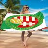 Hungarian Football Emblem Beach Towel, Quick-drying, Easy to Care for, Suitable for Both Fitness and Beach Vacations,Sports Essential