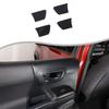 Glossy Piano Black Inner Door Bowl Trim Panel For Toyota Tacoma 2016-