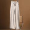 High Waist Knit Wool Wide Leg Pants Woolen Pants Women Autumn Winter Leisure Loose Straight Drooping Grandma Trousers