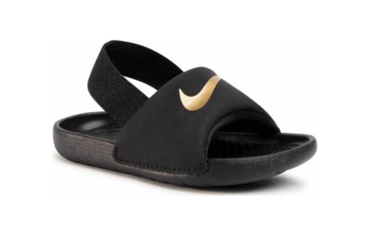 Nike Kawa Низкие детские кроссовки Черно-золотые для младенцев и малышей BV1094-003