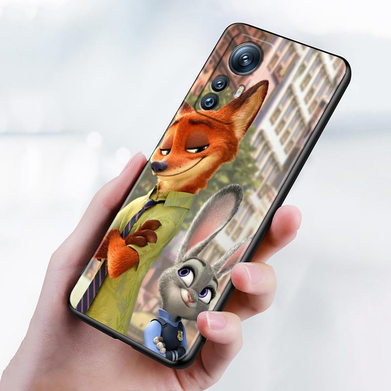 Аниме Джуди Зверополис для Xiaomi Mi 13T 13 12T 12 11T 11i 11 A3 10T 10 9 Pro Lite Ultra 5G черный чехол для телефона Funda