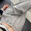 Унисекс Серые Спортивные Брюки Слим-Фит - Летний Стиль, Модный Американский Дизайн Широких Штанин