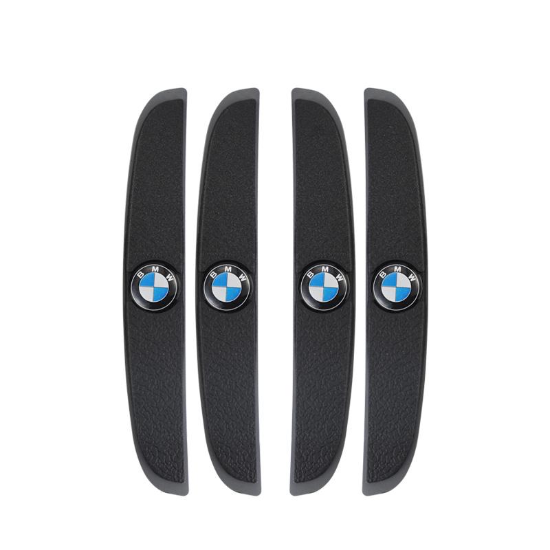 DJSA5 4Pcs Rubber Anti Collision Strip Car Body Protector Stickers For BMW 50th Performance F40 E90 F20 E70 E39 E36 E92 X3 X1 X2 X5 X6