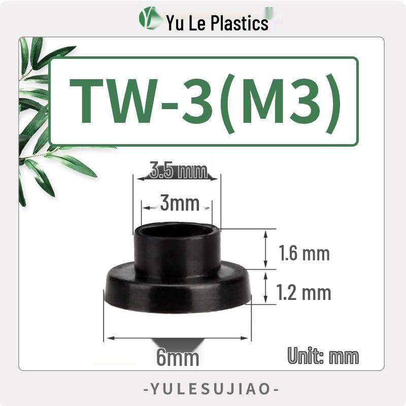 Nylon Insulating T-Type Plastic Washer for Transistor