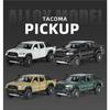 1/32 Toyota Tacoma Alloy Pickup Car Model Diecasts Metal Off-Road Vehicles Car Model High Simulation Sound and Light Childrens Toy Gift
