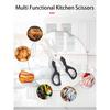 Stainless Steel Blade ABS Handle Multi Barbecue Clips Gourd Household Kitchen Scissors With Beer Opener Nutcracker