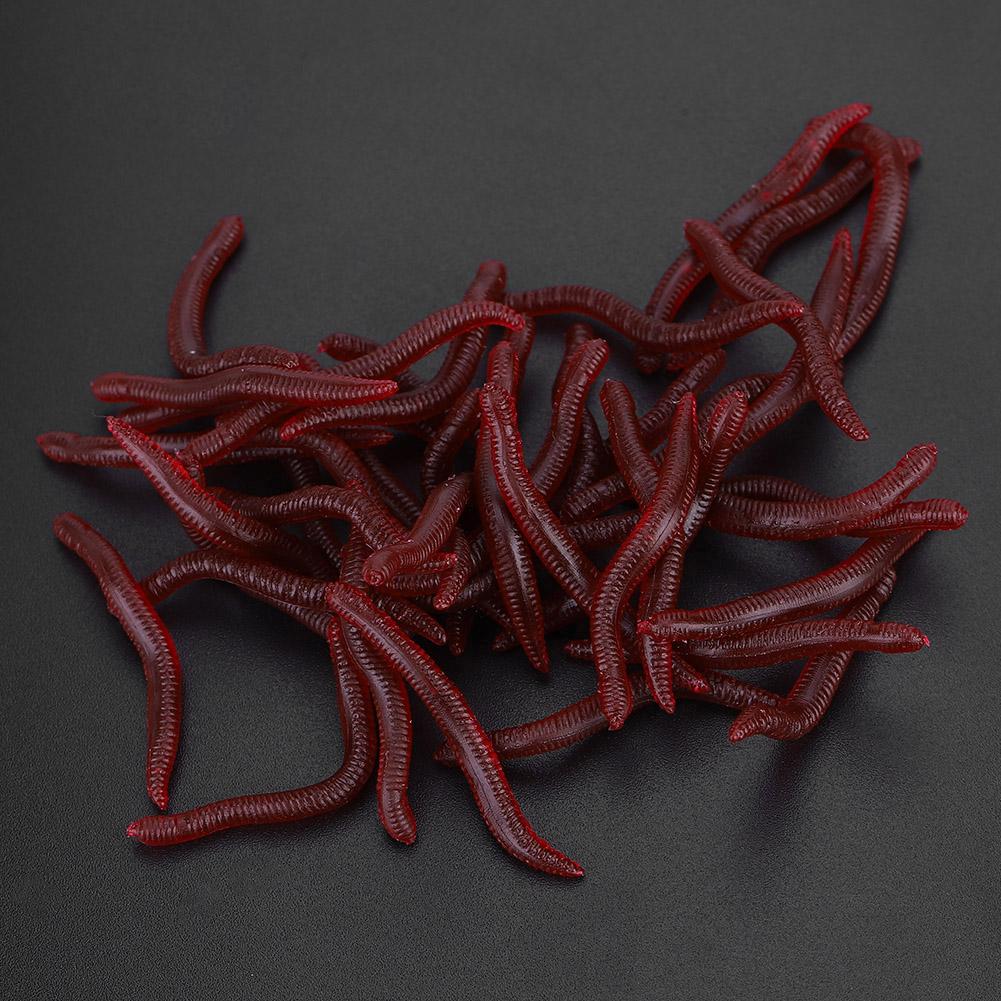 Рыболовная приманка 4 см Мягкие насекомые Ложные дождевые черви Морская приманка Мотыль приманки Искусственные приманки 200 шт.