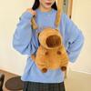 Плюшевый рюкзак Capybara Capybara Plush Backpack Большая вместимость Мультяшная сумка на плечо Детский подарок на день рождения