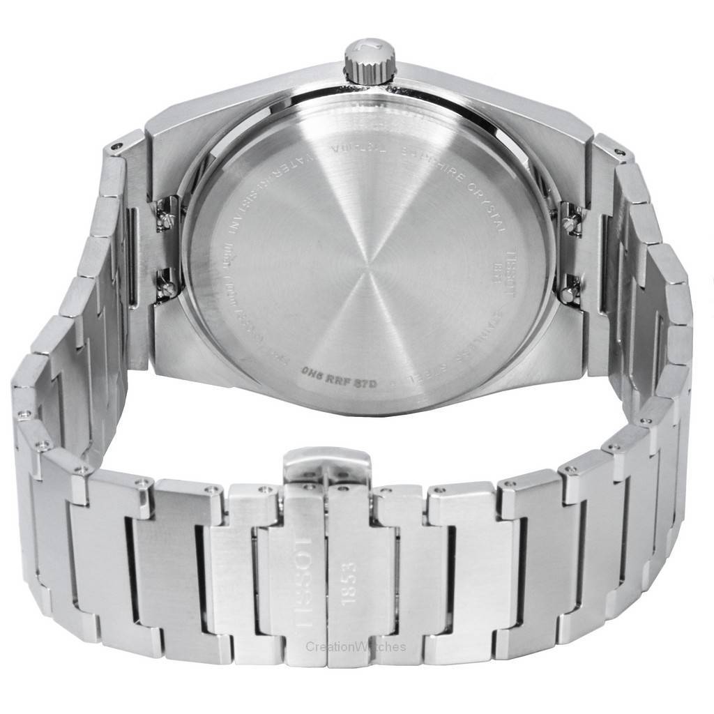 Tissot PRX T-Classic Кварцевые часы из нержавеющей стали с синим циферблатом T137.410.11.041.00 T1374101104100 100M Мужские часы