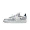 Женские кроссовки Air Force 1 07 Low Wolf Grey Armory Navy Парусиново-белые HV2376-001