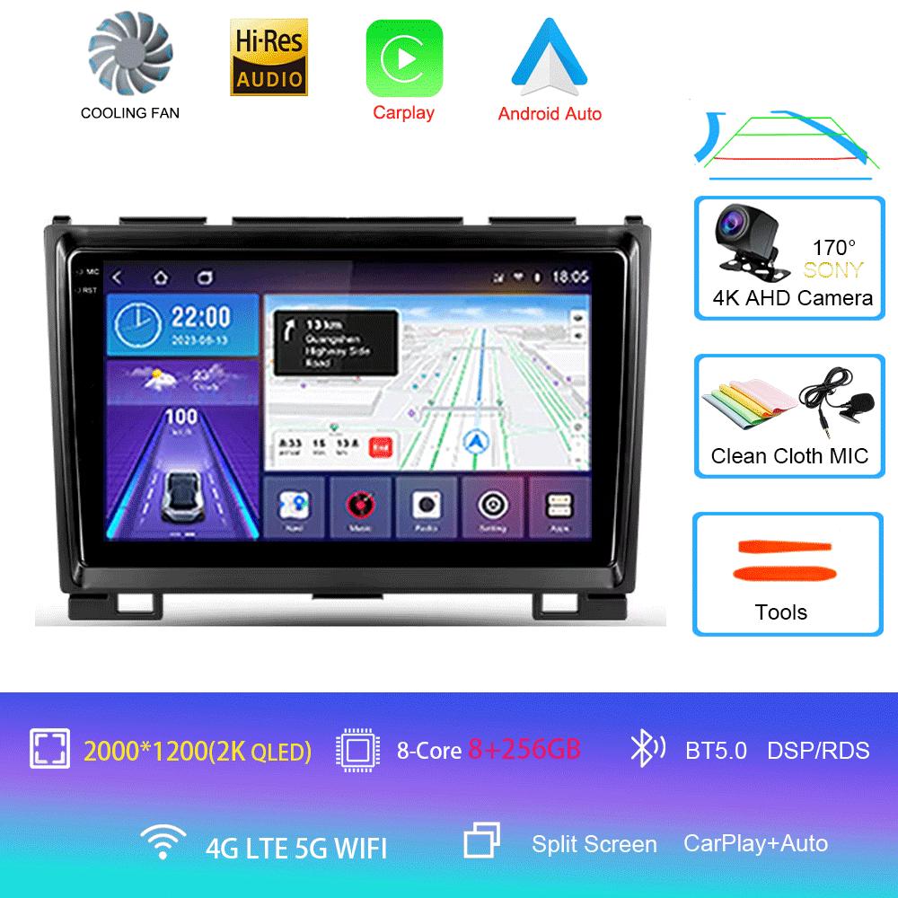 Автомобильное радио Android 14 Carplay для Great Wall Haval Hover H5 H3 2011 - 2016 Навигация Мультимедийный проигрыватель Стерео WiFi+4G видео BT