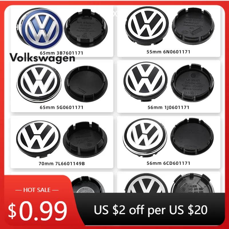 For VOLKSWAGEN VW 2025 For VW POLO 56MM/65MM/66MM Original Car Wheel Center Hub Caps Covers For Volkswagen VW R GTI Emblem Auto