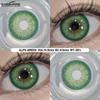 Eyeshare 1 Pair Green Color Cosplay Lens Hot Sale Contact Lenses for Role Playing Anime Eye Makeup Halloween Softlens