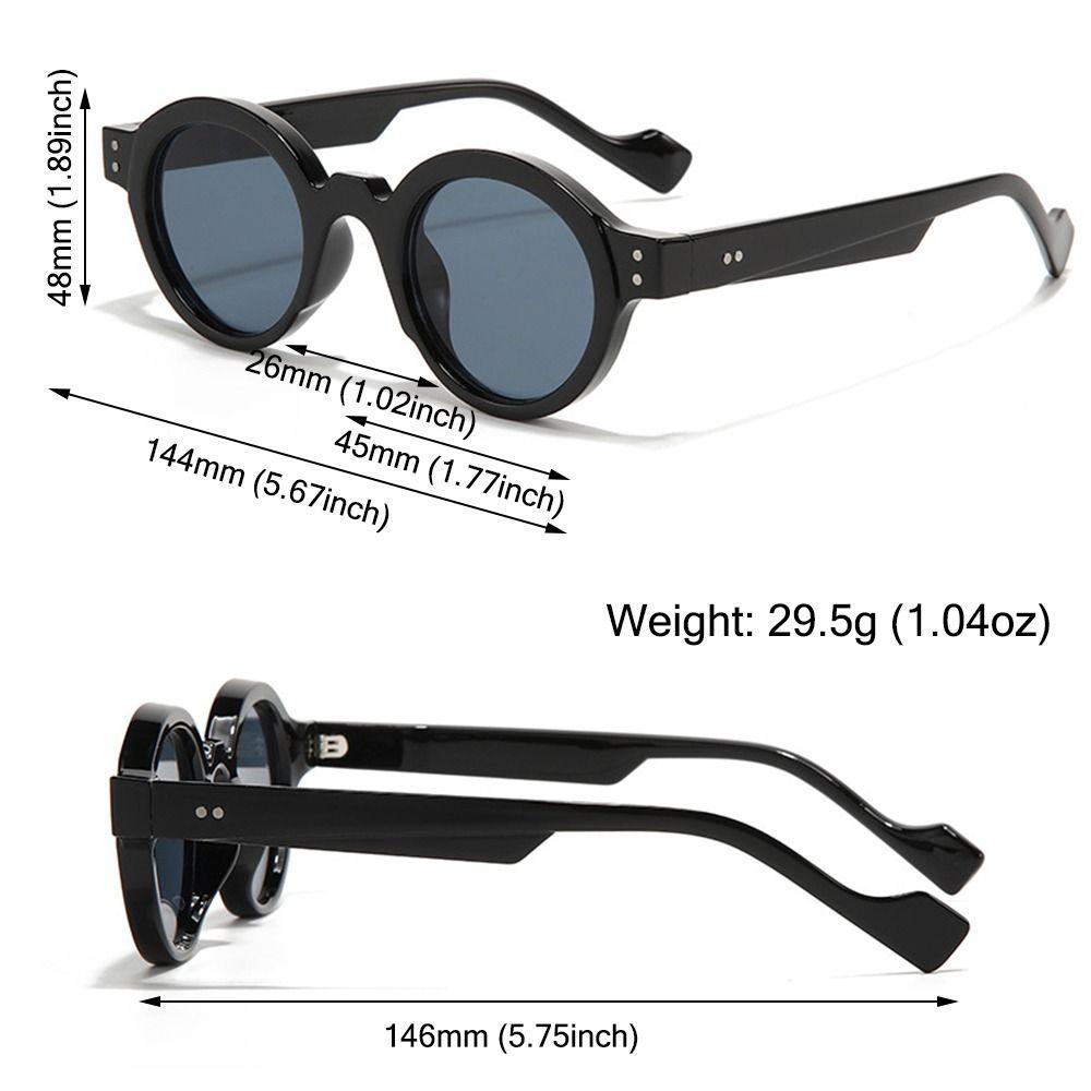 Clear Lens Round Sunglasses Double Color Y2K Glasses Trending Retro Sun Glasses for Women & Men