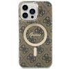 Guess GUHMP15XH4STW iPhone 15 Pro Max6.7" brown hardcase IML 4G MagSafe