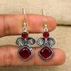 Ювелирные изделия из красного граната, серьги из цельного серебра 925 пробы, серьги из драгоценных камней ручной работы на День памяти