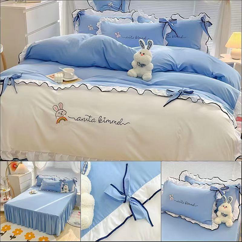 Зимний комплект постельного белья из четырех предметов из высококачественного утолщенного хлопка