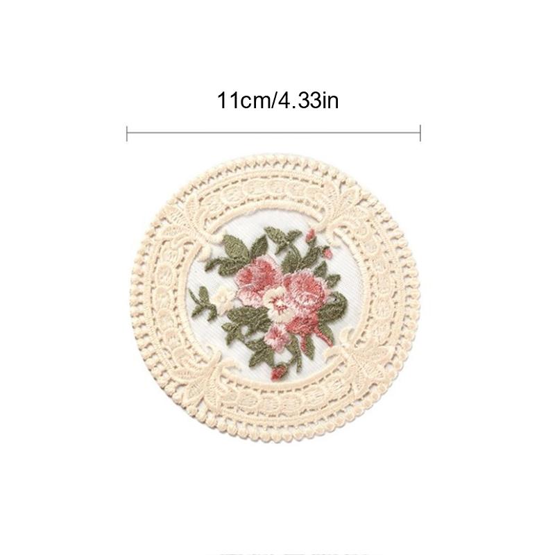 Круглая вязаная крючком салфетка ручной работы 4,33 дюйма, коврик для чашки, подставка для свадебного декора