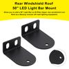 Rear Windshield Roof 50"LED Light Bar Mount For Can Am Defender 500/800/1000