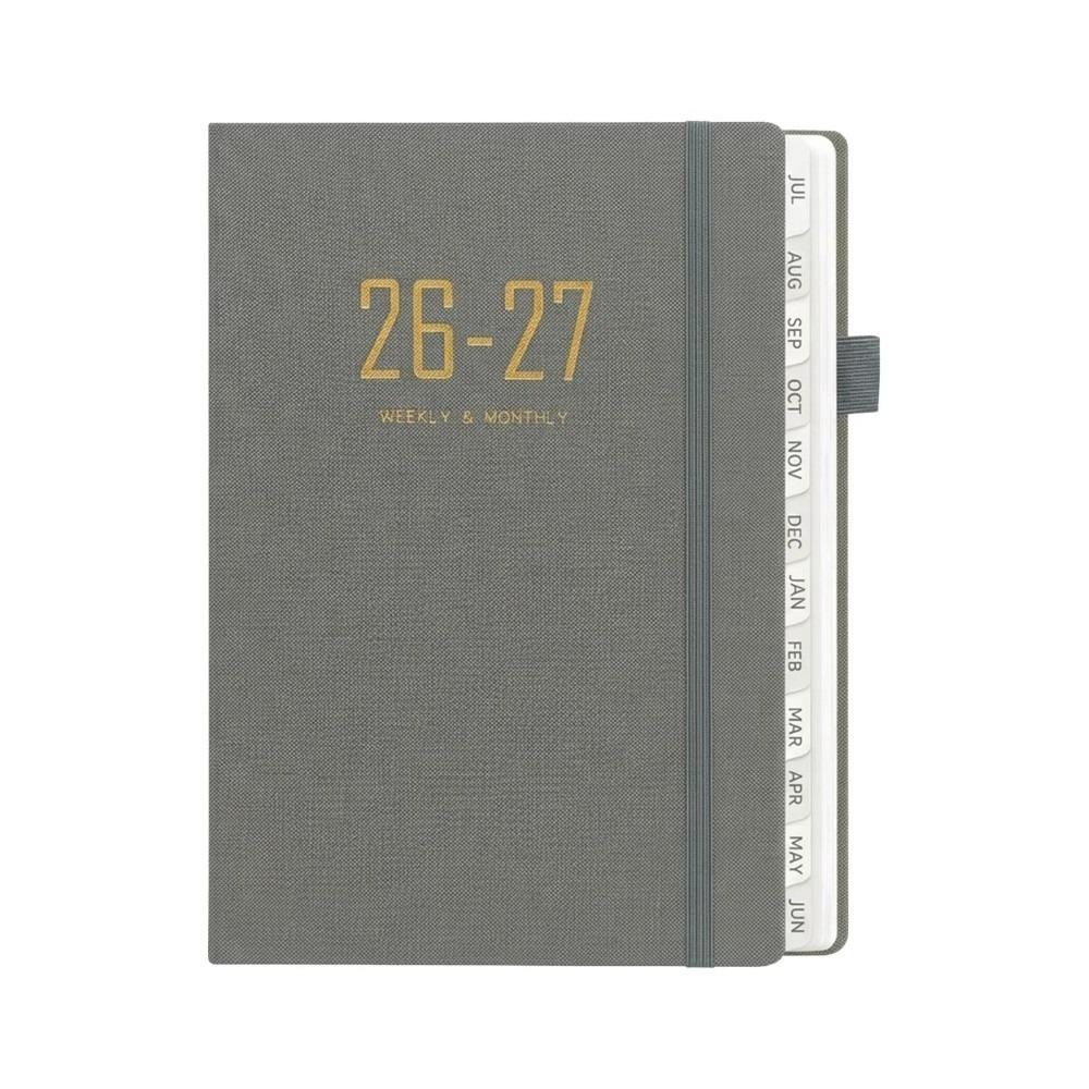 Daily Planning 2027 A5 Planner Notebook with Strap Daily Planner Fabric Notebook Office Stationery