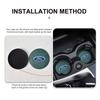 PCKF8 2pcs Car Coaster Water Cup Holder Mat Anti-slip Pad Accessories For Ford Escape Ecosport Fusion Explorer Expedition Taurus