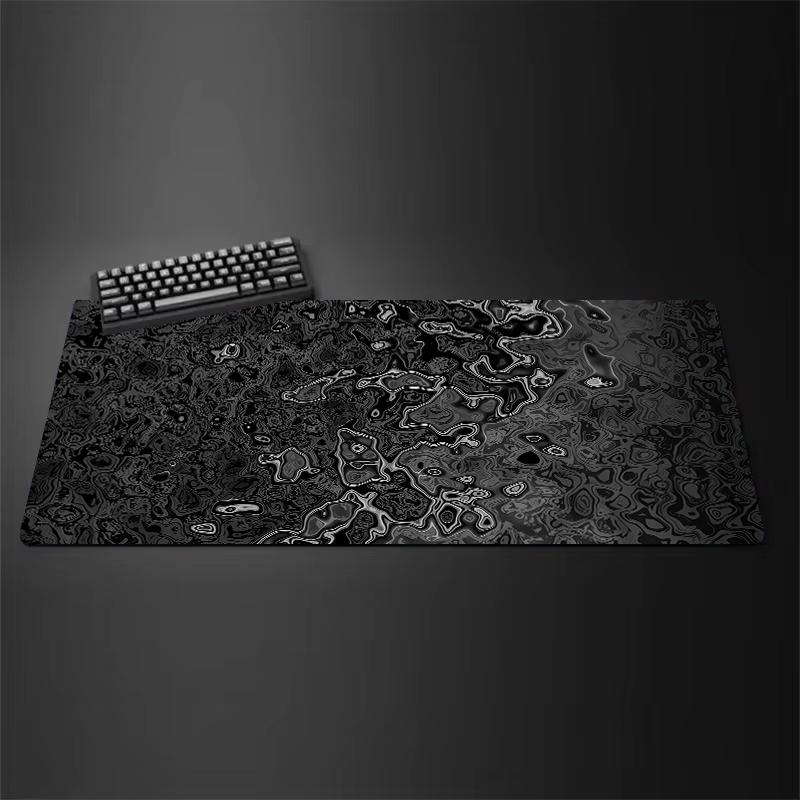 Pink Black White Art Gaming Mouse Pad Computer Keyboard Table Pad XXL Rubber Landslide Edge Friend Boyfriend x Mousepad