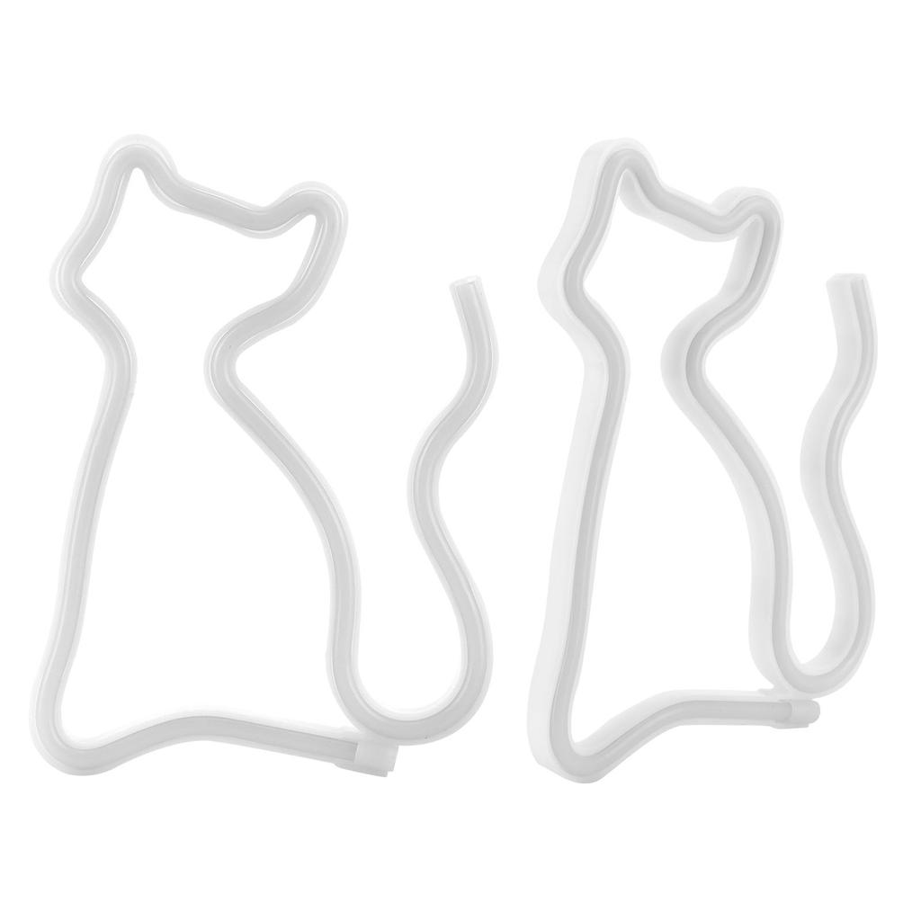 Светодиодный неоновый свет, красочные неоновые вывески в форме кошки, настенные декорации для предложения, свадьбы, дня рождения, вечеринки