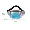 Holographic Waist Bag Translucent Fanny Pack Hologram Beach Travel Waistbag New Women Belt Bag Bum Hip Pouch Money Phone Holder ARI