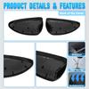 2pcs Glossy Black Rearview Mirrors Cover for Chevrolet Cruze 2009 2010 2011 2012 2013 2014 2015 ABS Side Rear View Mirror Caps