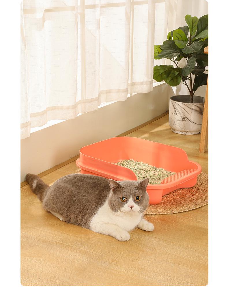 Портативный полузакрытый брызгозащищенный дезодорирующий туалет для кошек